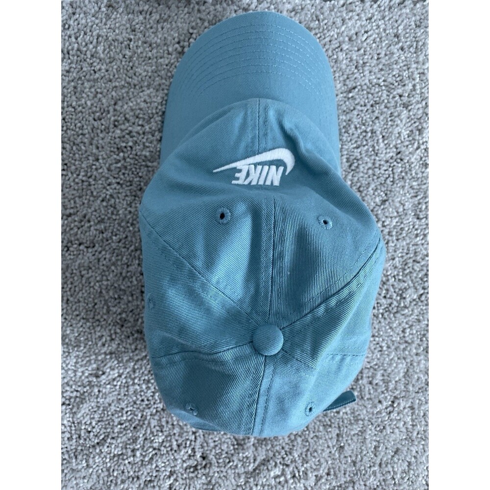Nike Hat Cap Strapback OSFM Blue Adjustable Swoosh Nike Cotton Size1 Heritage 86 - Picture 5 of 6